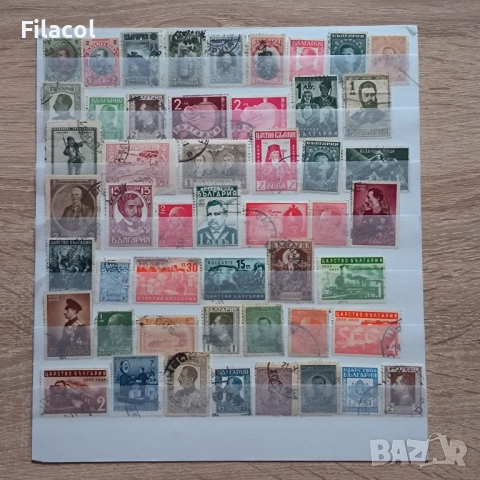 Княжество и Царство България Лот 50 броя пощенски марки
