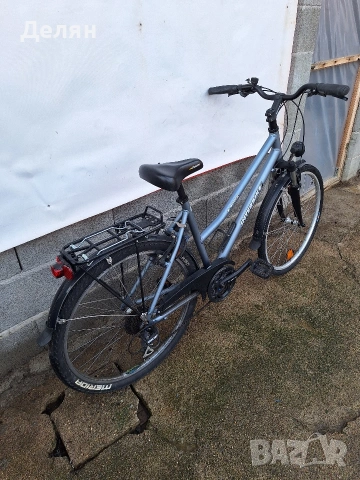 Велосипед INTERBIKE 26",алуминиева рамка,преден амортисьор,скорост 3×8,монтаж SHIMANO ACERA,фар, снимка 3 - Велосипеди - 53600242