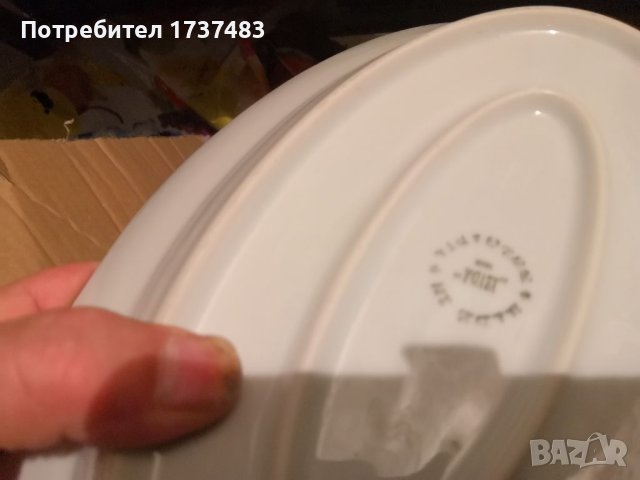 Овална чиния, снимка 4 - Чинии - 40459061