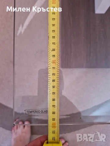 Холна масичка от стъкло и дърво., снимка 5 - Маси - 51014092