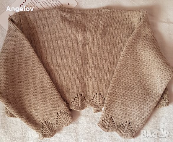 Бебешко болеро (къса жилетка), 12 М, снимка 2 - Жилетки и елечета за бебе - 37527636