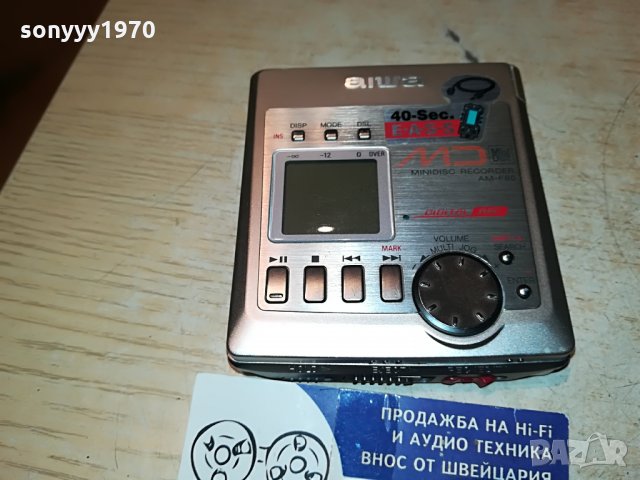 aiwa minidisc recorder-внос germany 2007210825, снимка 3 - MP3 и MP4 плеъри - 33571150