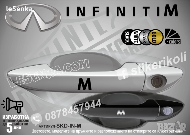 Infiniti M стикери дръжки SKD-IN-M