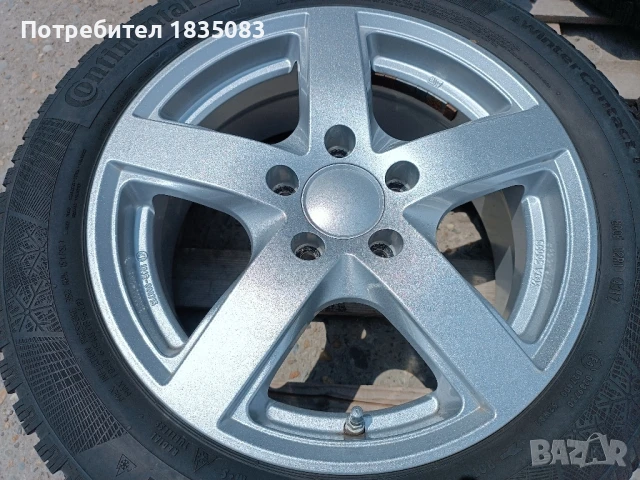Лети джанти 16ки 5х112 OZ + зимни гуми 205/55/16 Continental, снимка 5 - Гуми и джанти - 50449287