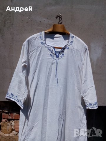 Старинна женска нощница,риза #4, снимка 4 - Антикварни и старинни предмети - 26659575