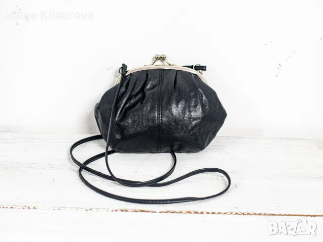 Малка дамска кожена чанта, тип портмоне, снимка 2 - Чанти - 49825413