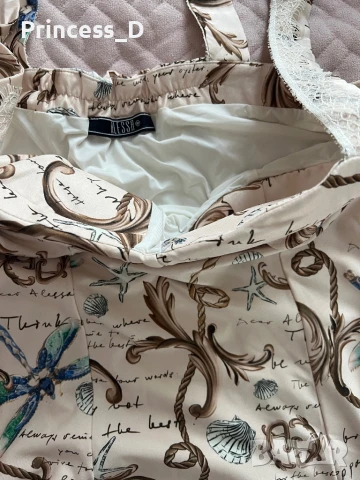 All I Want Is A Yacht Топ С Дантела - Beige, снимка 4 - Корсети, бюстиета, топове - 50576092