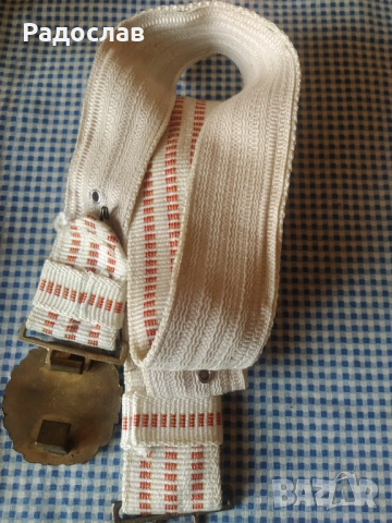 Български стар параден военен колан, снимка 3 - Колани - 53205336