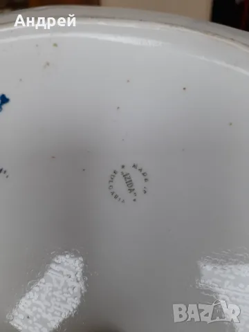 Стара порцеланова чиния,плато #10, снимка 6 - Други ценни предмети - 49317610