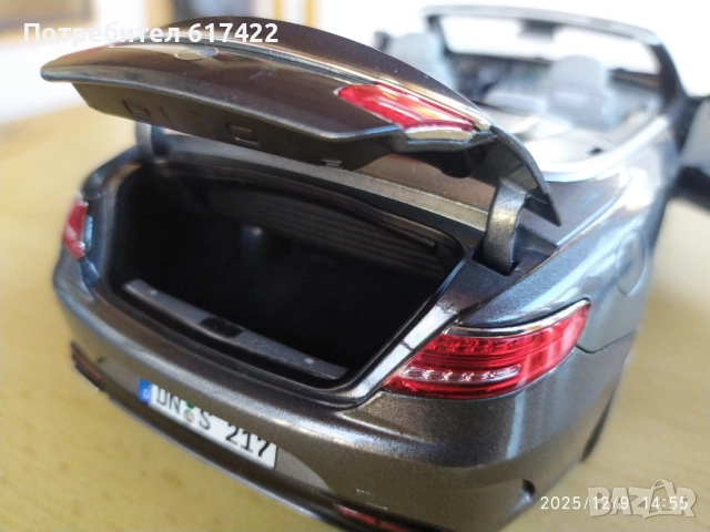 1:18 Метален модел на  Mercedes S Class Cabriolet/ C217 /2015 -Norev, снимка 16 - Колекции - 52709493