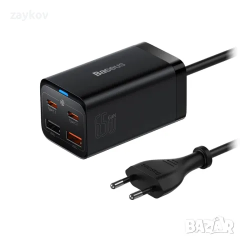 Настолно зарядно устройство Baseus GaN3 Pro с 4 порта 65 W