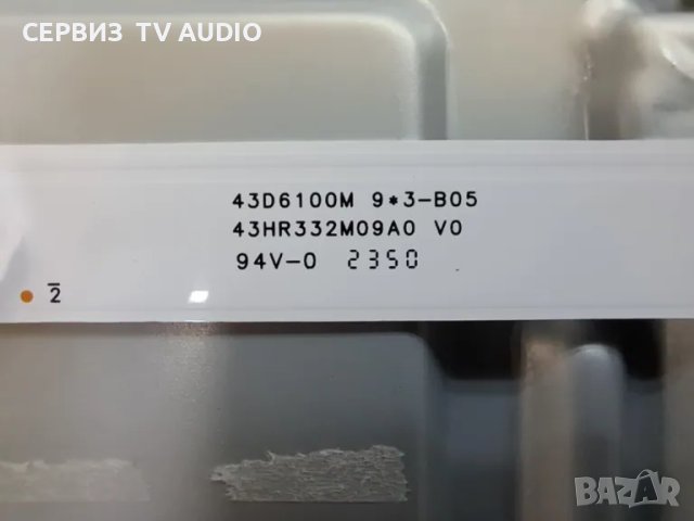 Подсветка 43D6100M 9*3-B05,43HR332M09A0 V0