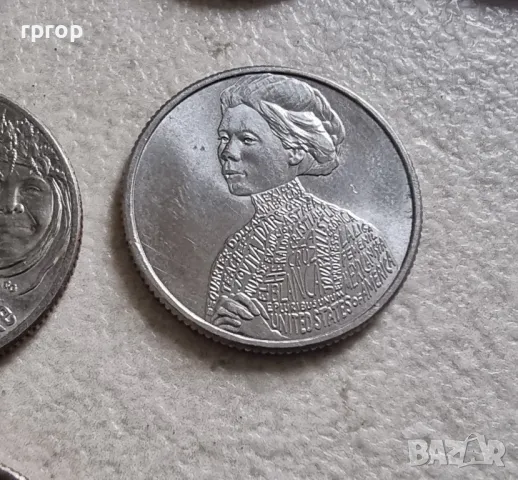 САЩ.1/4 долар.
10 бр.
Серия  известни американски жени за 2022 , 23 и 24  год., снимка 13 - Нумизматика и бонистика - 50261512