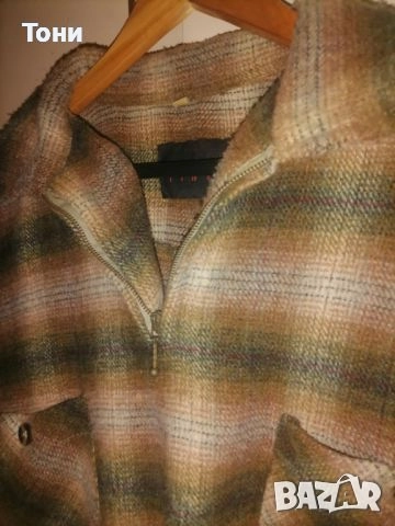 Нова Мъжка Зимна Вълнена Блуза L, снимка 2 - Блузи - 52791125