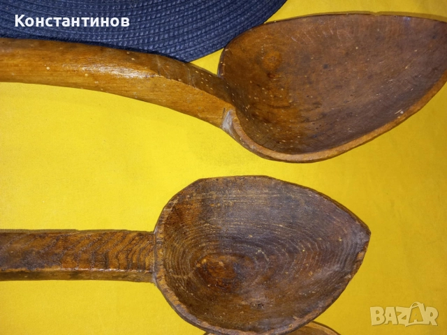 Стари дървени лъжици, снимка 4 - Антикварни и старинни предмети - 51468465