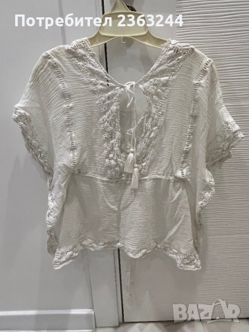 Дамска тениска Zara, снимка 2 - Тениски - 43159419
