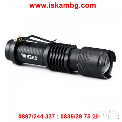 Мини акумулаторен фенер 1000lm Q5, снимка 9 - Прожектори - 26836509