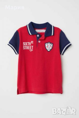 HM тениска с яка размер 3-4г 