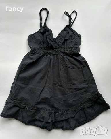 Черен бохо топ с презрамки, снимка 2 - Корсети, бюстиета, топове - 40388303