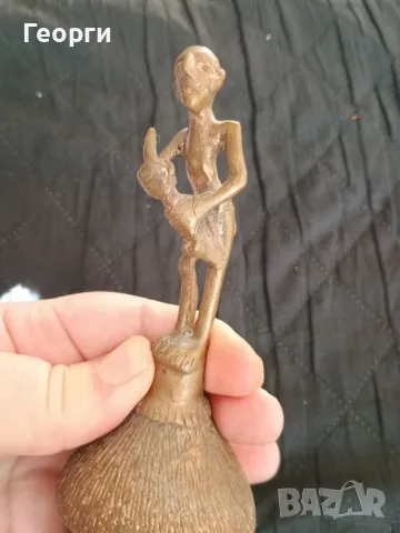 Красива бронзова камбана, снимка 9 - Антикварни и старинни предмети - 50098550