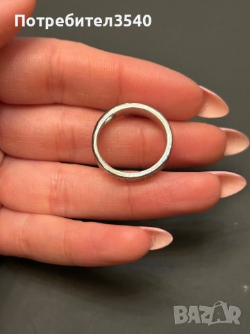 Дамски пръстен със сърчица, снимка 4 - Пръстени - 43660930