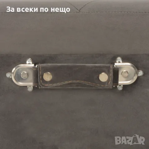 Табуретка за съхранение, 40 см, сива, кадифе Код P85, снимка 9 - Дивани и мека мебел - 49307251