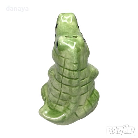 4413 Kомплект солница и пиперница Крокодили керамични солнички, снимка 2 - Аксесоари за кухня - 44058222