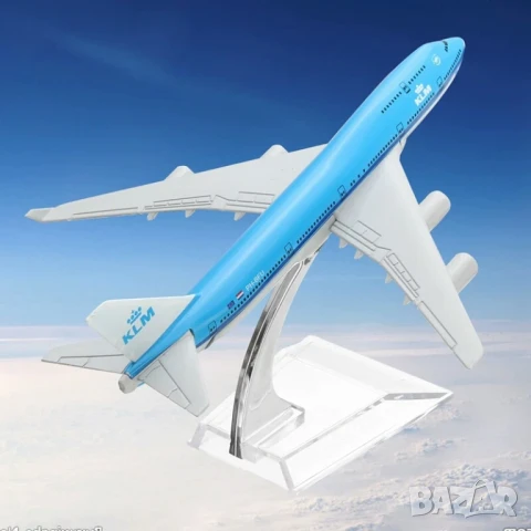 Boeing 747 самолет модел макет KLM Нидерландия европейски превозвач летище такси, снимка 6 - Влакчета, самолети, хеликоптери - 50938709