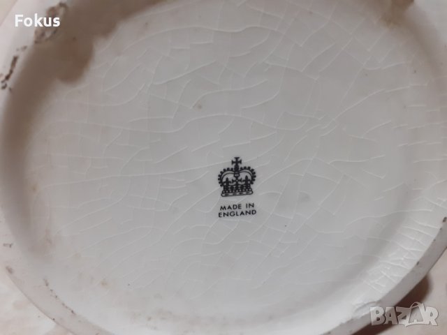 Чифт вази стар английски порцелан отлични с маркировки, снимка 6 - Антикварни и старинни предмети - 39491443