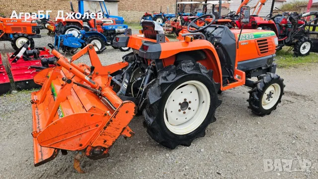 Японски трактор Hitachi NZ235 (Kubota GT23) с фреза, 4x4, 23 кс., АграБГ Джолев, снимка 4 - Селскостопанска техника - 49810258