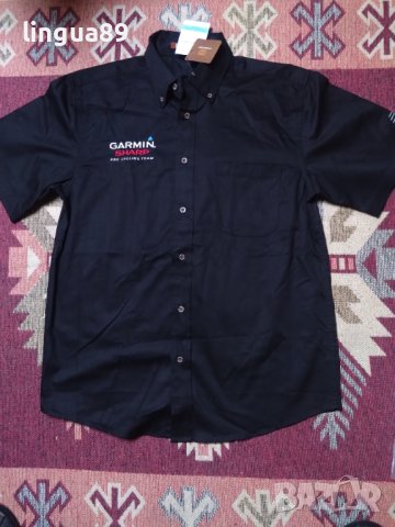 Мъжка риза с къс ръкав Garmin Sharp, снимка 1 - Ризи - 43561255