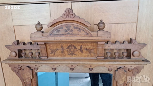 Огледало антикварно голямо, снимка 4 - Огледала - 51417157