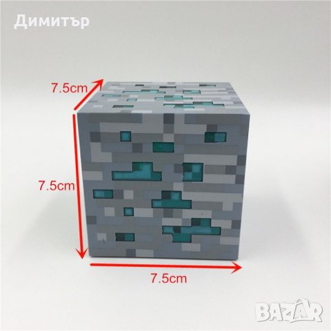 Майнкрафт лампа Minecraft играчка Маинкрафт игра нощна лампа тъч, снимка 7 - Детски нощни лампи - 32566376