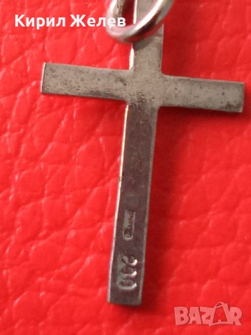 ПОСРЕБРЕНО СТИЛНО ОРНАМЕНТИРАНО СТАРО СТОМАНЕНО КРЪСТЧЕ МНОГО КРАСИВО и НЕЖНО 25110, снимка 9 - Колиета, медальони, синджири - 34635534