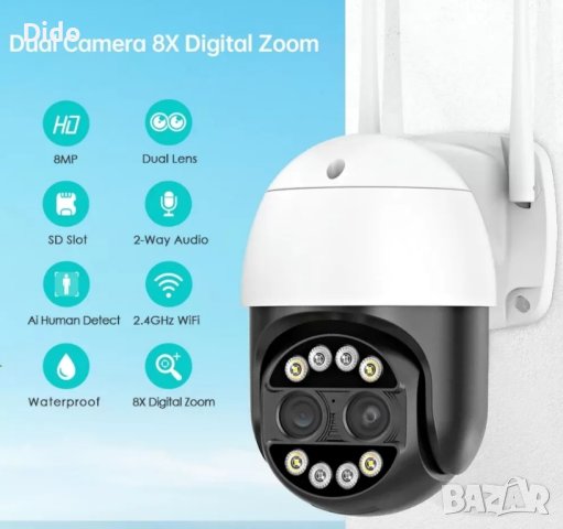 Куполна WiFi Smart Camera

SKU: 641

, снимка 9 - IP камери - 44081496