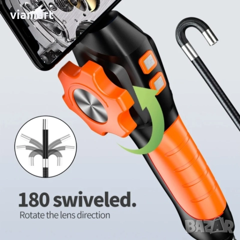 Ендоскопска камера /бароскоп/ GUANMOU ZX31-01 с 360° въртене, Full HD, LED осветление, IP67, снимка 7 - Аксесоари и консумативи - 52298658