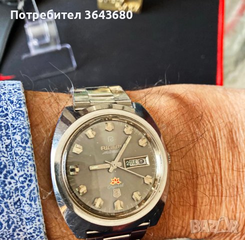 Часовник Рико_Ricoh Automatic Crystal 9., снимка 1 - Мъжки - 43780479