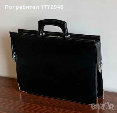 Бизнес чанта с метално подсилени ъгли, снимка 1 - Чанти - 33262809