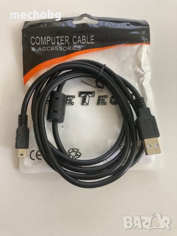 Кабел DeTech USB - USB Mini, 1.5m за PS3/PSP, снимка 2 - Аксесоари - 33360769