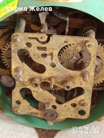 Стар механичен будилник CORSAR за части ремонт КОЛЕКЦИЯ 49189, снимка 6 - Антикварни и старинни предмети - 51959075