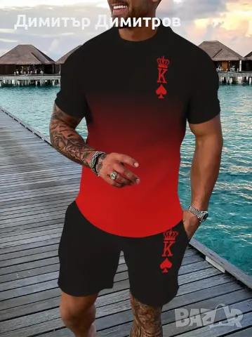 Летни комплекти-тениска и бермуди Размер  XL  52 -25лв, снимка 3 - Спортни дрехи, екипи - 50157101