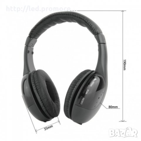 Безжични слушалки MH 2001 FM Трансмитер, снимка 6 - Слушалки и портативни колонки - 28525304
