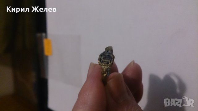 Старинен пръстен сачан над стогодишен - 59761, снимка 5 - Антикварни и старинни предмети - 28857767