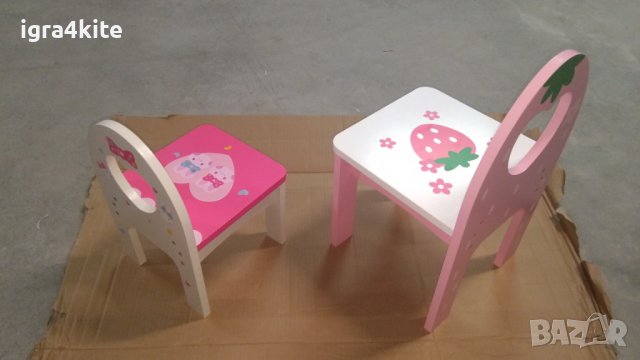 НАМАЛЕНА ЦЕНА НА: Мини дървени детски столчета за най-малките , снимка 2 - Столчета за хранене - 36686045