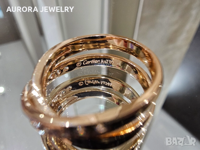CARTIER Etincelle de Cartier Rose Gold Diamonds Дамски Пръстен, снимка 10 - Пръстени - 52833286