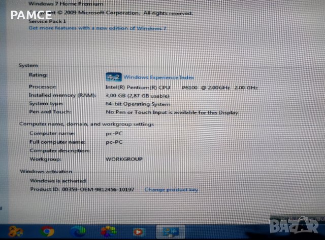 Лаптоп Lenovo G560 - 2009г - Работещ на части., снимка 2 - Части за лаптопи - 43201722
