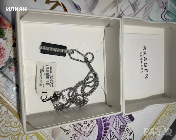 Колие .Синджир. Висулка. skagen  Denmark, снимка 2 - Колиета, медальони, синджири - 53244059