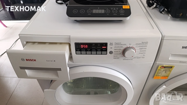 Сушилня BOSCH  нагревателна клас В 8кг. , снимка 4 - Сушилни - 53488325
