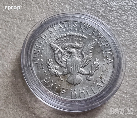 САЩ . ½ долар . Сребро. 1969 година., снимка 3 - Нумизматика и бонистика - 51058641
