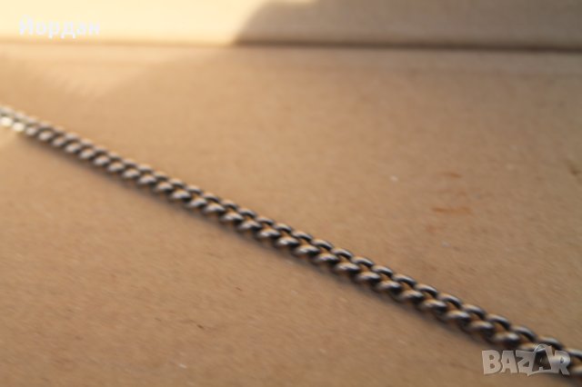 Сребърен синджир/кюспек за джобен часовник, снимка 3 - Антикварни и старинни предмети - 43895901